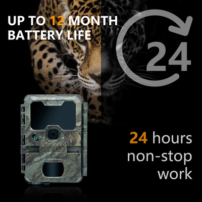 Cámara de vigilancia de vida silvestre Visión nocturna 0.1s Velocidad de captura 32MP 4K Cámara de caza impermeable IP67 Observación de animales Accesorios de cámara de caza