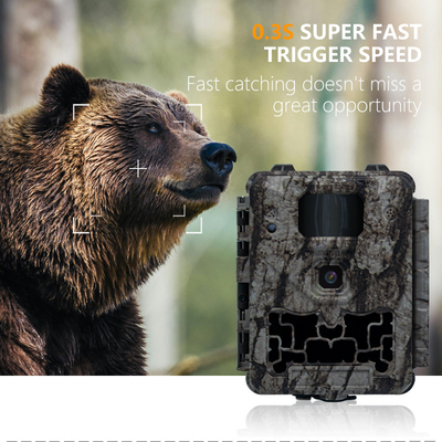 KW561 Trail Infra Cam Mini 30MP 0.25s Velocidad Resolución de vídeo 4K Sensor CMOS impermeable SD Me
