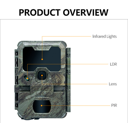 KW788 Trail cámara de caza impermeable 0.1s disparador 4K 32MP visión nocturna cámara infrarroja impermeable