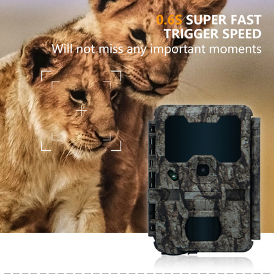 KW865 WIFI cámara oculta impermeable IP67 20MP 0.6s velocidad de activación hasta 512GB de almacenamiento pista de visión nocturna cámara