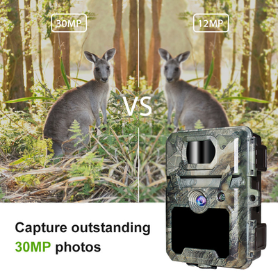 Trail Camera ODM/OEM KW571 resistente al agua IP67 Sensor CMOS sin resplandor 30MP foto 1080P 0.25s velocidad de disparo visión nocturna
