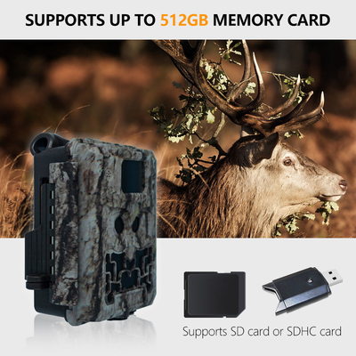 cámara de vida silvestre KW591 sin brillo sensores duales 1080P impermeable IP67 0.4s velocidad de activación hasta 512GB de almacenamiento cámara de caza