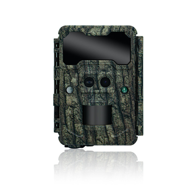 Cámara de caza al aire libre KW696 de doble lente de 30MP impermeable IP67 visión nocturna 1080p hasta 512GB de almacenamiento cámara de rastro sin brillo