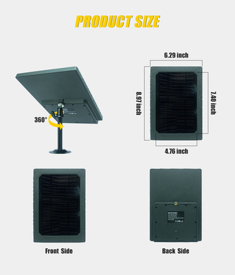 KS26 12W panel solar de energía complementaria ABS25 material a prueba de fuego IP67 conexión a múltiples interfaces a prueba de agua