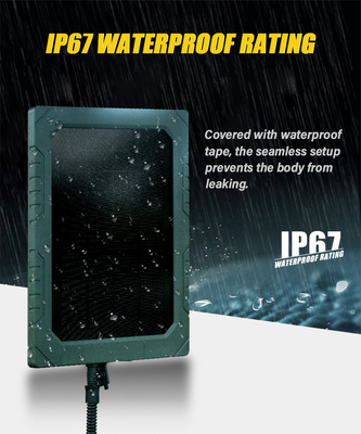KS26 12W panel solar de energía complementaria ABS25 material a prueba de fuego IP67 conexión a múltiples interfaces a prueba de agua