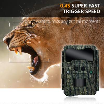 Cámaras de caza de 30MP HD con visión nocturna LED sin brillo y función PIR para vigilancia de la vida silvestre