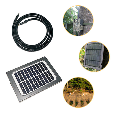 Accesorios de caza Panel solar como energía complementaria Material resistente al fuego ABS25 con tornillo en hilo en ambos extremos del cable