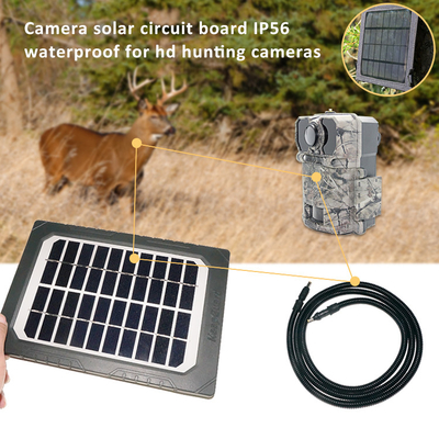 Accesorios de caza Panel solar como energía complementaria Material resistente al fuego ABS25 con tornillo en hilo en ambos extremos del cable