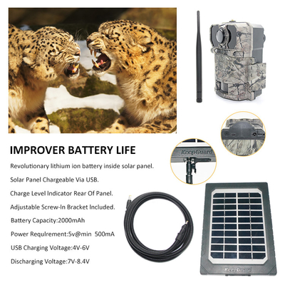 Accesorios de caza Panel solar como energía complementaria Material resistente al fuego ABS25 con tornillo en hilo en ambos extremos del cable