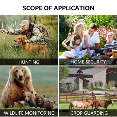 Cámaras de caza HD personalizables para el rastreo de vida silvestre con soporte para tarjetas de memoria de 512 GB