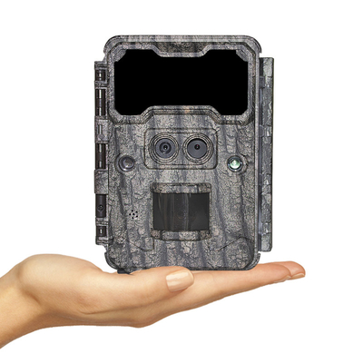 Cámara de caza de doble lente KW696 OEM/ODM velocidad de respuesta de 0.4s 1080P/30MP impermeable IP67 alcance nocturno de 100 pies para la caza de vida silvestre