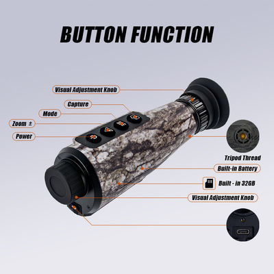 Monocular de imagen térmica de alto rendimiento con super resolución Ai y 10 horas de duración de batería para actividades al aire libre y vigilancia
