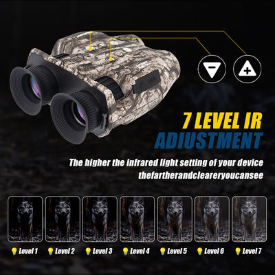 Binoculares profesionales portátiles 12x25 de alta potencia de visión nocturna para acampar al aire libre Aventuras de caza Condiciones de poca luz