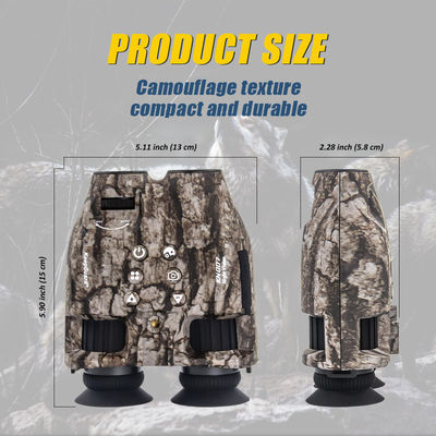 Binoculares profesionales portátiles 12x25 de alta potencia de visión nocturna para acampar al aire libre Aventuras de caza Condiciones de poca luz
