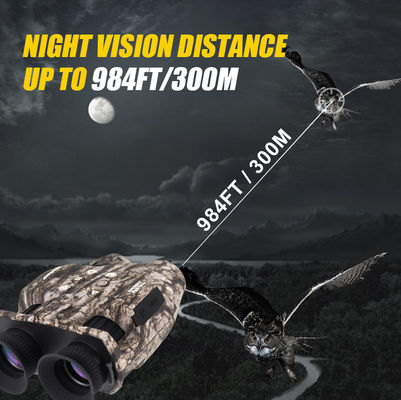 Binoculares profesionales portátiles 12x25 de alta potencia de visión nocturna para acampar al aire libre Aventuras de caza Condiciones de poca luz