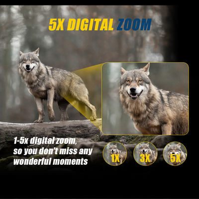 Capacidad de visión nocturna • Pantalla de alta resolución • Visibilidad de largo alcance • Diseño duradero y resistente adecuado para uso en exteriores • Controles fáciles de operar • Batería recargable