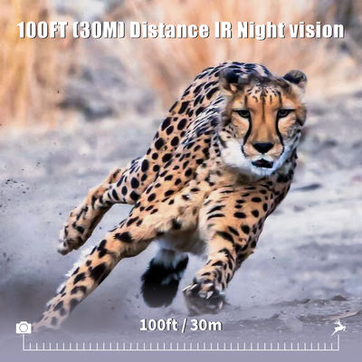 Cámara de caza infrarroja 30MP1080P Cámaras de juego de doble lente para trampas de vida silvestre al aire libre Cámara IR a prueba de agua 940nm