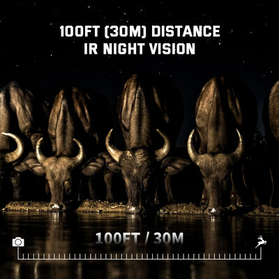 Cámaras de caza HD duraderas que ofrecen una larga duración de la batería, visión nocturna infrarroja y detección de movimiento para monitoreo al aire libre