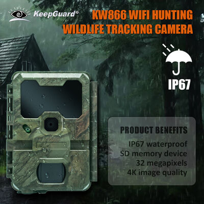 Stock cámara inalámbrica WiFi Bluetooth cámara de rastreo móvil Ideal para aplicaciones de seguridad de caza y monitoreo de vida silvestre