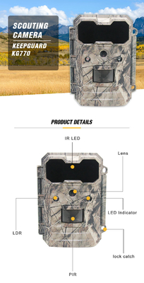 Prenda impermeable IP65 WEEE de la cámara de 20MP Thermal Surveillance Hunting