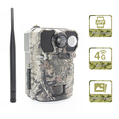 Display LCD 4G Camara de rastreo Programable 940nm NO GLOW ICCID FTP SMTP MMS APP control de accesorios de caza