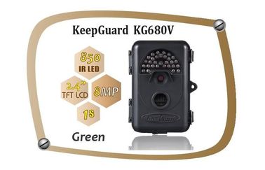 Cámara impermeable KeepGuard 680NV del movimiento de IP54 8MP Trial Camera Wildlife