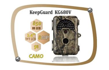 Cámara impermeable KeepGuard 680NV del movimiento de IP54 8MP Trial Camera Wildlife