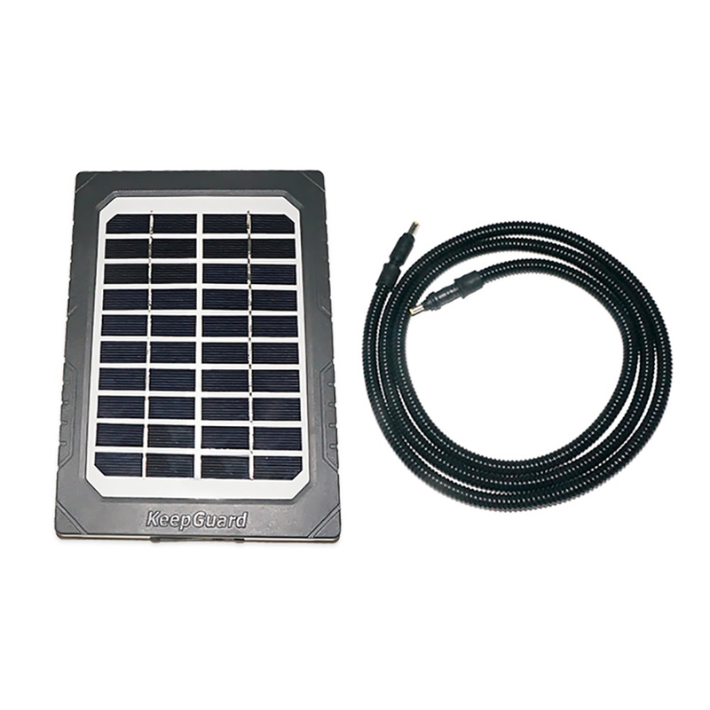 Accesorios de caza Panel solar como energía complementaria Material resistente al fuego ABS25 con tornillo en hilo en ambos extremos del cable