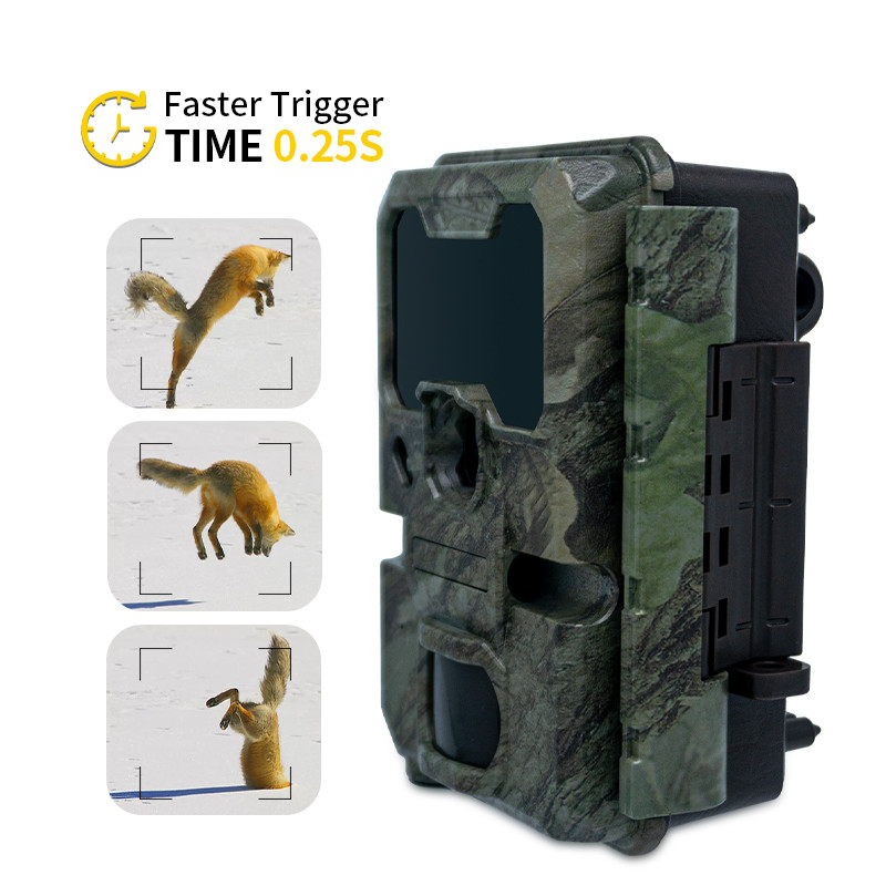Cámara de caza con tamaño pequeño KW788 tiempo de respuesta de 0,1s 32MP vídeo 4K impermeable IP67 hasta 512GB para observación de vida silvestre
