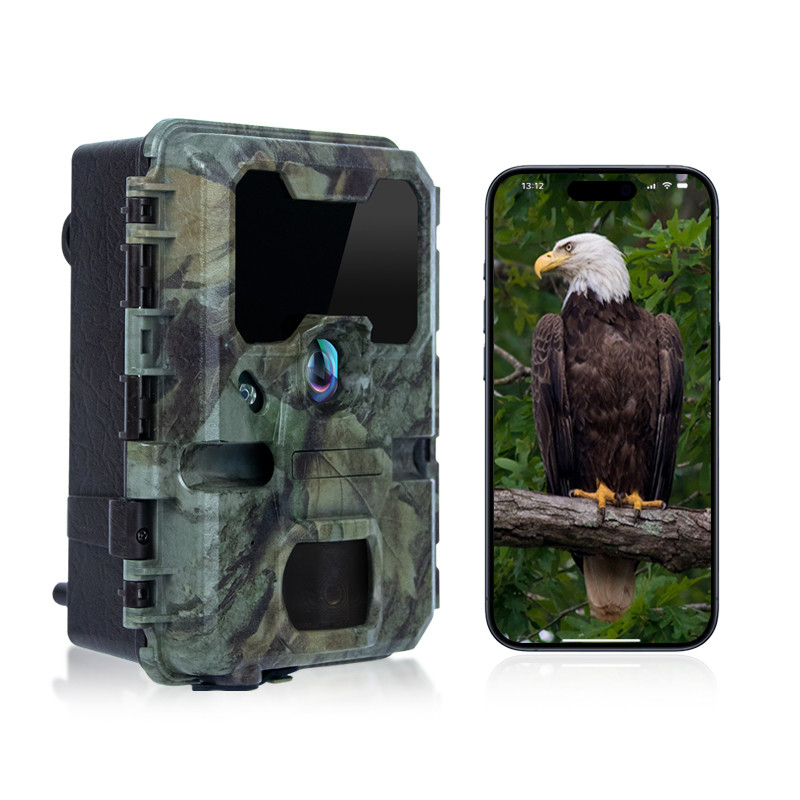 Camara de rastreo con tamaño pequeño KW788 0.1s Respuesta 32MP imagen nítida 4K Video a prueba de agua IP67 hasta 512GB para observación de vida silvestre