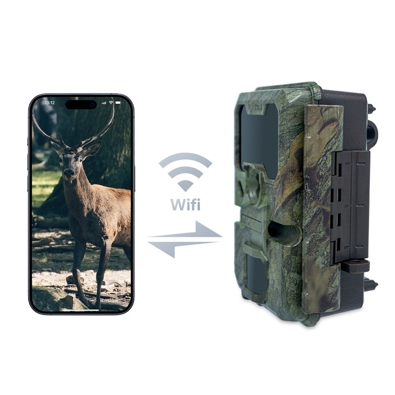 WIFI cámara de caza KW866 impermeable IP67 OEM/ODM hasta 512GB Almacenamiento Tarjeta de memoria SD 32MP cámara de vida silvestre 4K