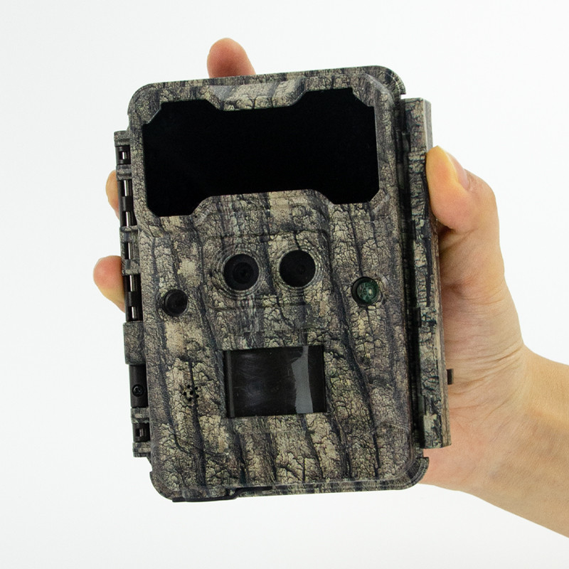 Lente doble KW698A 0.25s velocidad de disparo 30MP 4K video sin brillo 120 pies de alcance nocturno resistente al agua IP67 hasta 512GB observación de venados de la vida silvestre